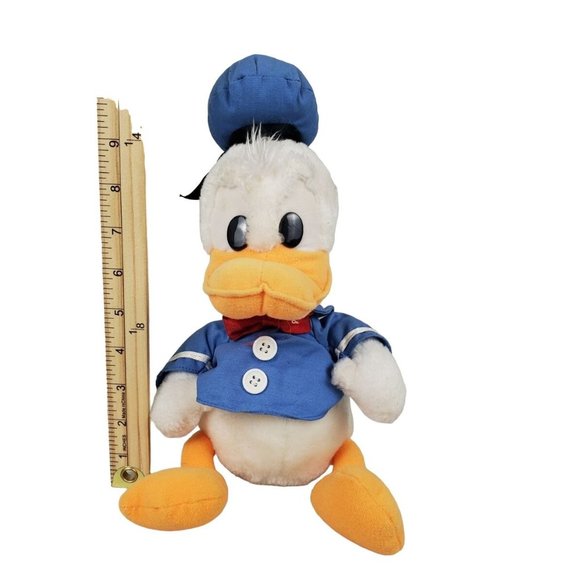 Vintage Disney Donald Duck Plush Happy Birthday 50 Years Applause Korea Sailor - Picture 6 of 12